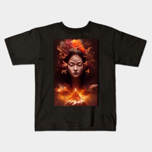 Sorceress of Harvest Magic Kids T-Shirt